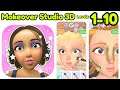 Makeover Studio 3D Level 1 - 10 Gameplay Walkthrough | (iOS - Android)