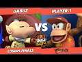SSC Fall Fest SSBB Losers Finals - Dabuz (Olimar) Vs. Player-1 (Diddy Kong) Smash Brawl Tournament