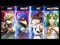 Super Smash Bros Ultimate Amiibo Fights   Request #4252 Fox & Falco vs Pit & Palutena