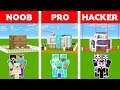 Minecraft NOOB vs PRO vs HACKER : WORLD'S SAFEST FAMILY HOUSE CHALLENGE in minecraft / Animation