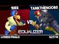 1der (Falco) vs TankTheNoobs (Captain Falcon/Falco) | Melee Losers Finals | Equalizer 1
