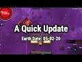 A Quick Channel Update - EARTH DATE 05-02-20! Update on next Avorion episodes/series and MORE!