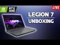 Lenovo Legion 7 | Live Unboxing | RTX 3080 + 5900HX