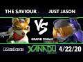 S@X 350 Online Grand Finals - The Saviour [L] (Fox) Vs. Just Jason (Sheik, Falco) Smash Melee - SSBM