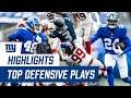 TOP Defensive Plays of Giants 2020 Season | New York Giants