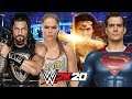 *WWE 2K20* ROMAN REIGNS & RONDA ROUSEY vs SUPERMAN & WONDER WOMAN