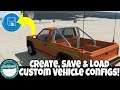 BeamNG Drive Tutorial - How to save and load custom vehicle configurations