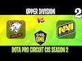 ESL One DPC CIS | VP vs NAVI Game 2 | Bo3 | Upper Division | DOTA 2 LIVE