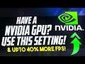 π§ Increase FPS in ANY GAME using this NEW Nvidia Setting! *UPTO 30% MORE FPS* β