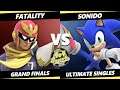 4o4 Smash Night 25 GRAND FINALS - Fatality (Captain Falcon) Vs. Sonido (Sonic) SSBU Ultimate