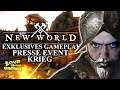 ⚔️ NEW WORLD ⚔️- EXKLUSIVES GAMEPLAY aus dem Presse Event - New World Krieg / War !! - New World MMO