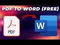 PDF to Word: How to Convert PDF Files to Word Docs for Free | Online and Offline Methods Explained