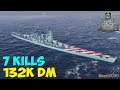 World of WarShips | Venezia | 7 KILLS | 132K Damage - Replay Gameplay 4K 60 fps