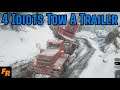 4 Idiots Tow A Massive Trailer - Snowrunner