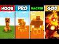 Minecraft NOOB vs. PRO vs. HACKER vs GOD : MUTANT LAVA MOB CHALLENGE in Minecraft!
