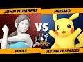 LMBM SSBU - Ho3K | John Numbers (Wii Fit Trainer) Vs. Prismo (Pikachu) SSBU Singles Pools