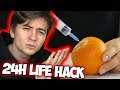 Mangio SOLO CIBI LIFE HACK per 24h! | Come Aprire Un'Arancia (Parte 2)