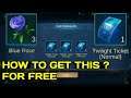 HOW TO GET FREE BLUE ROSE AND TWILIGHT TICKET IN VALENTINES EVENT IN MOBILE LEGENDS (2021)