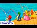 Mario Party 9 Minigames Daisy Vs Peach Vs Mario Vs Luigi Gameplay
