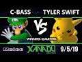 S@X 318 SSBM - C-bass (Luigi) Vs. Tyler Swift (Pikachu) Smash Melee Winners Quarters