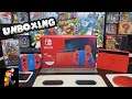 UNBOXING Nintendo Switch MARIO RED & BLUE Edition