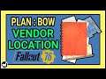 Fallout 76 | How to Find Bow Crafting Plan Vendor Location | Wastelanders DLC New Weapon