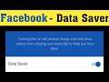 How to Enable Data Saver Feature in Facebook || Facebook me data save kaise kare