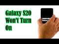 How To Fix A Galaxy S20 That Won't Turn On (Android 11, One UI 3.0)