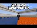How to walk on Lava/Water using Commands!! Minecraft