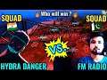 Hydra Danger vs FM Radio gaming (SQUAD) bridge fight | Elite custom pubgm