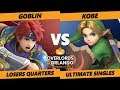 Overlords SSBU - APE | Goblin (Roy, Chrom) Vs. RG | Kobe (Y Link) Smash Ultimate Losers Quarters