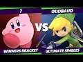 S@X 358 Online Winners Round 1 - 7 (Kirby) Vs. OddBaud (Toon Link) Smash Ultimate - SSBU