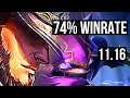 TWISTED FATE vs KENNEN (MID) | 74% winrate, 3/2/20 | EUW Grandmaster | v11.16