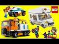LEGO Bricks Town Center with Skate Park and RV Camper Building Sets