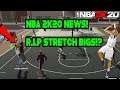 NBA 2K20 GAMEPLAY NEWS! STRETCH BIG'S TO BE NERFED WITH THIS!....