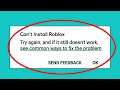 How To Fix Can't Install Roblox App Error On Google Play Store Android & Ios