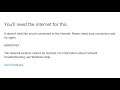 How to Fix Microsoft Store Error 0x800704cf You'll need the internet for this