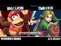 IDG | Lion (Diddy Kong/Chrom) vs TMD | Pix (Young Link/Zelda) | Winners Semis | Synthwave X #19