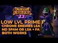 Low lvl prime 1 chrome enemies LSA MD spam or LSA + FA both works - Dungeon Defenders 2 Primes