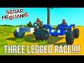 THREE LEGGED RACE TEAM CHALLENGE!! | Scrap Mechanic Multiplayer Mondays