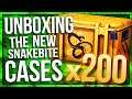 UNBOXING 200 SNAKEBITE CASES (NEW CASE UNBOXING)