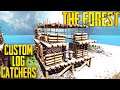 How To Make Custom Zipline Log Catchers | The Forest