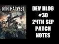 Iron Harvest DevBlog #30 - Update Patch Notes 24th September 2020