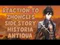 My reaction to Zhongli's side story Historia Antiqua GENSHIN IMPACT