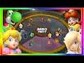 Super Mario Party Minigames #242 Peach vs Daisy vs Rosalina vs Yoshi