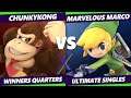 S@X 385 Online Winners Quarters - ChunkyKong (DK) Vs. Marvelous_Marco (Toon Link) Smash Ultimate