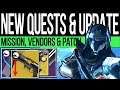Destiny 2 | NEW DLC UPDATE! Weekly MISSION! New Quest, Vendors, Hotfix 2.9.02, Rewards (23 June)