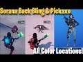 Fortnite Sorana Back Bling & Pickaxe in Chaos Rising Loading Screen | Sorana Color Locations