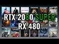RTX 2080 SUPER vs RX 480 Benchmarks | Gaming Tests Review & Comparison | 59 tests