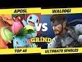 The Grind 114 Top 48 - Aposl (Pokemon Trainer) Vs. Wal00gi (Snake) Smash Ultimate - SSBU